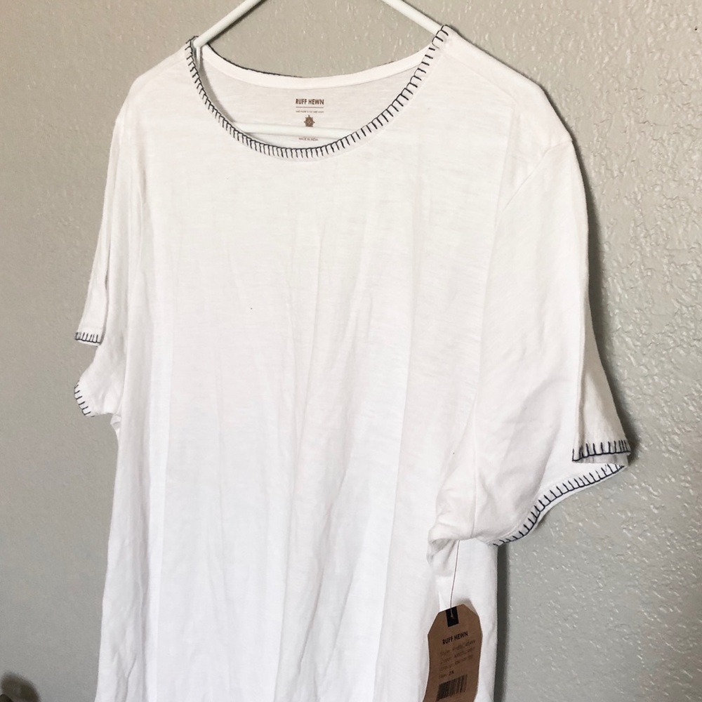 Ruff Hewn White Stitched Shirt
